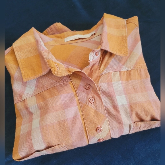 Prana Deryn Collar Plaid Dress, Size Medium - Picture 13 of 15